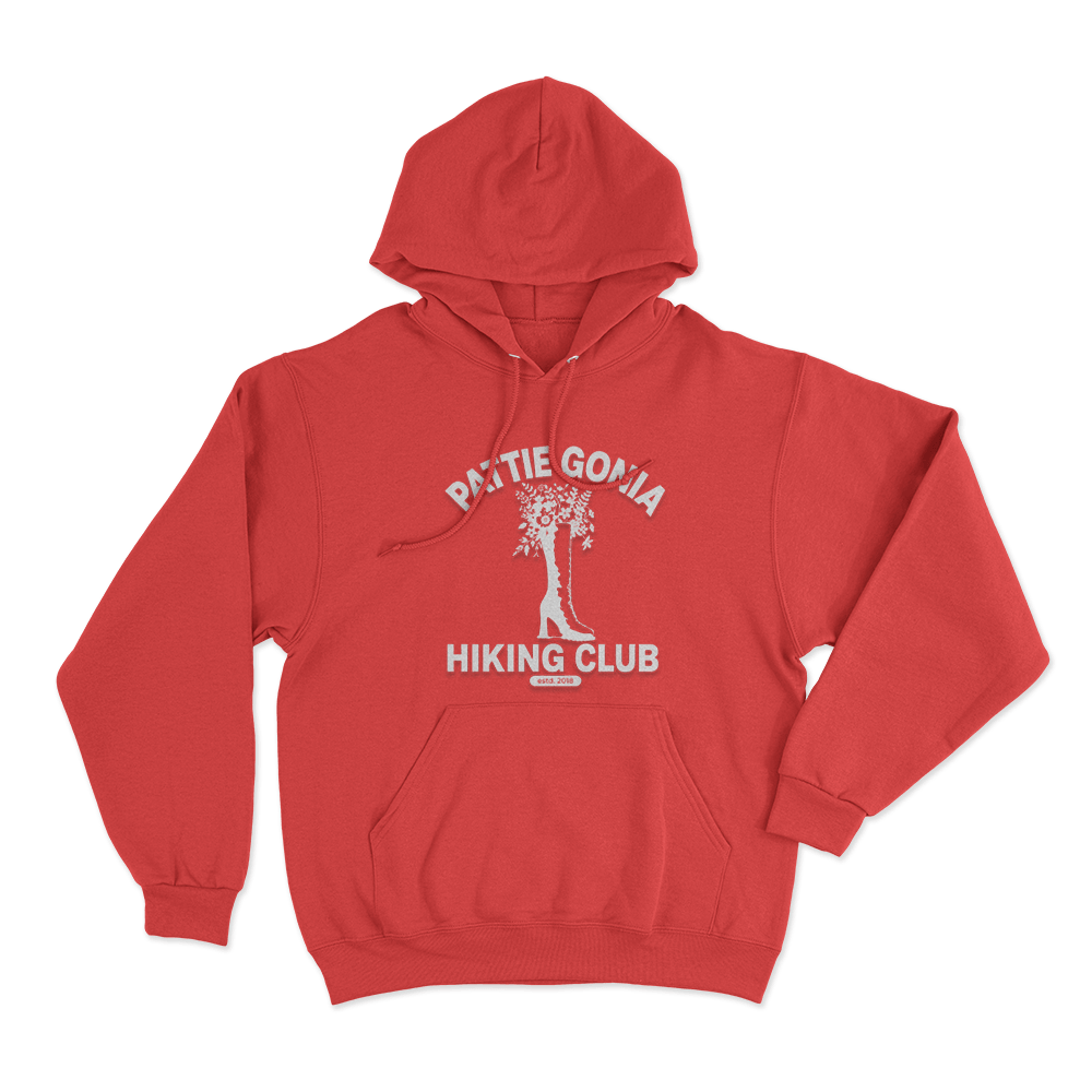 Hiking Club Logo Unisex Hoodie Red Hiking Club Logo Unisex Hoodie Red