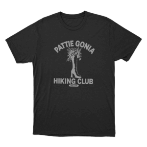 Hiking Club Logo Unisex T Shirt Black