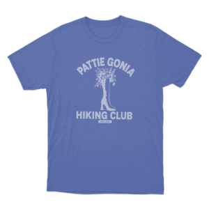 Hiking Club Logo Unisex T Shirt Blue