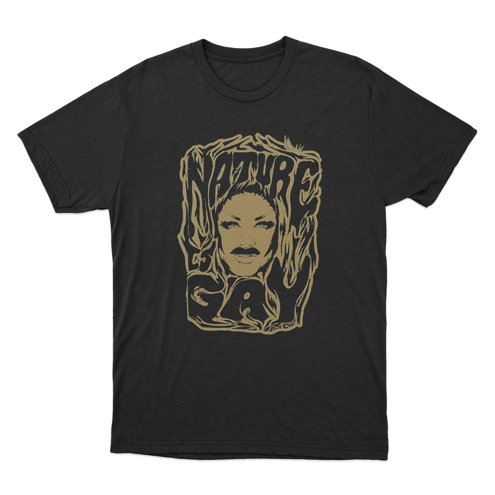 Nature Drag Queen Art Unisex T Shirt Black Nature Drag Queen Art Unisex T Shirt Black