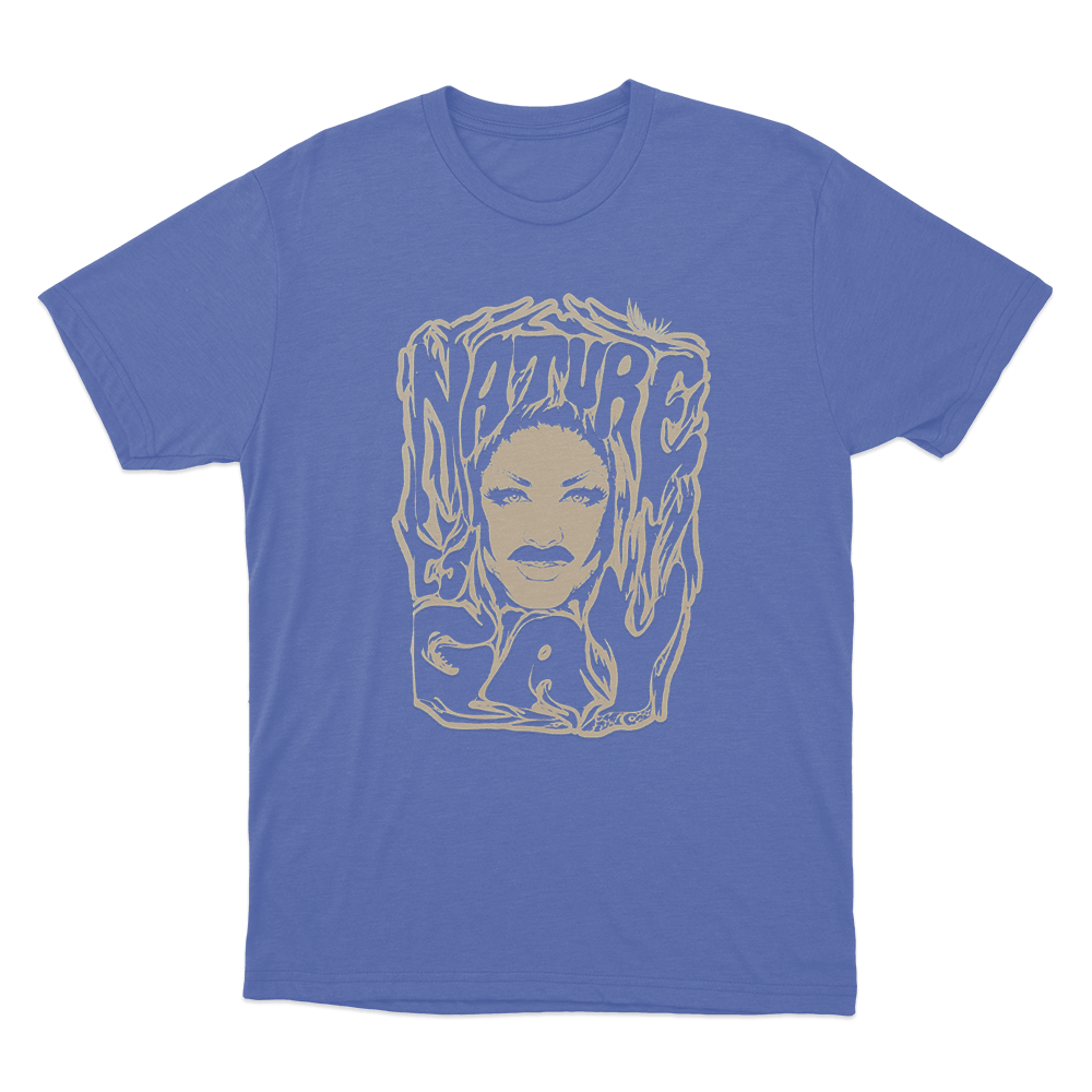 Nature Drag Queen Art Unisex T Shirt Blue Nature Drag Queen Art Unisex T Shirt Blue