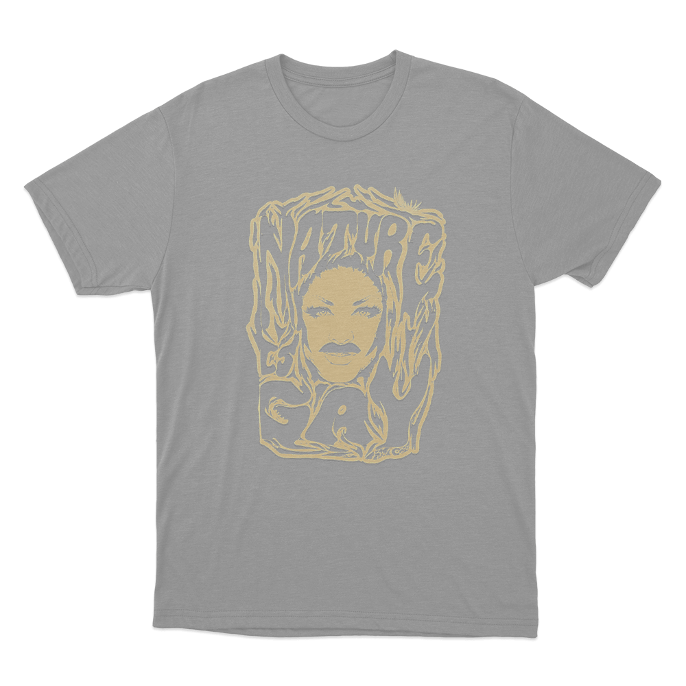 Nature Drag Queen Art Unisex T Shirt Grey Nature Drag Queen Art Unisex T Shirt Grey