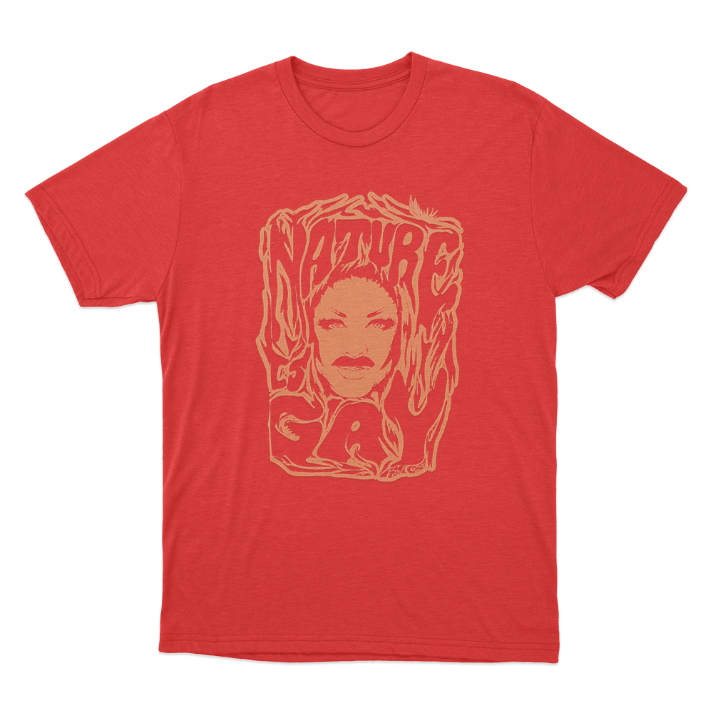 Nature Drag Queen Art Unisex T Shirt Red Nature Drag Queen Art Unisex T Shirt Red
