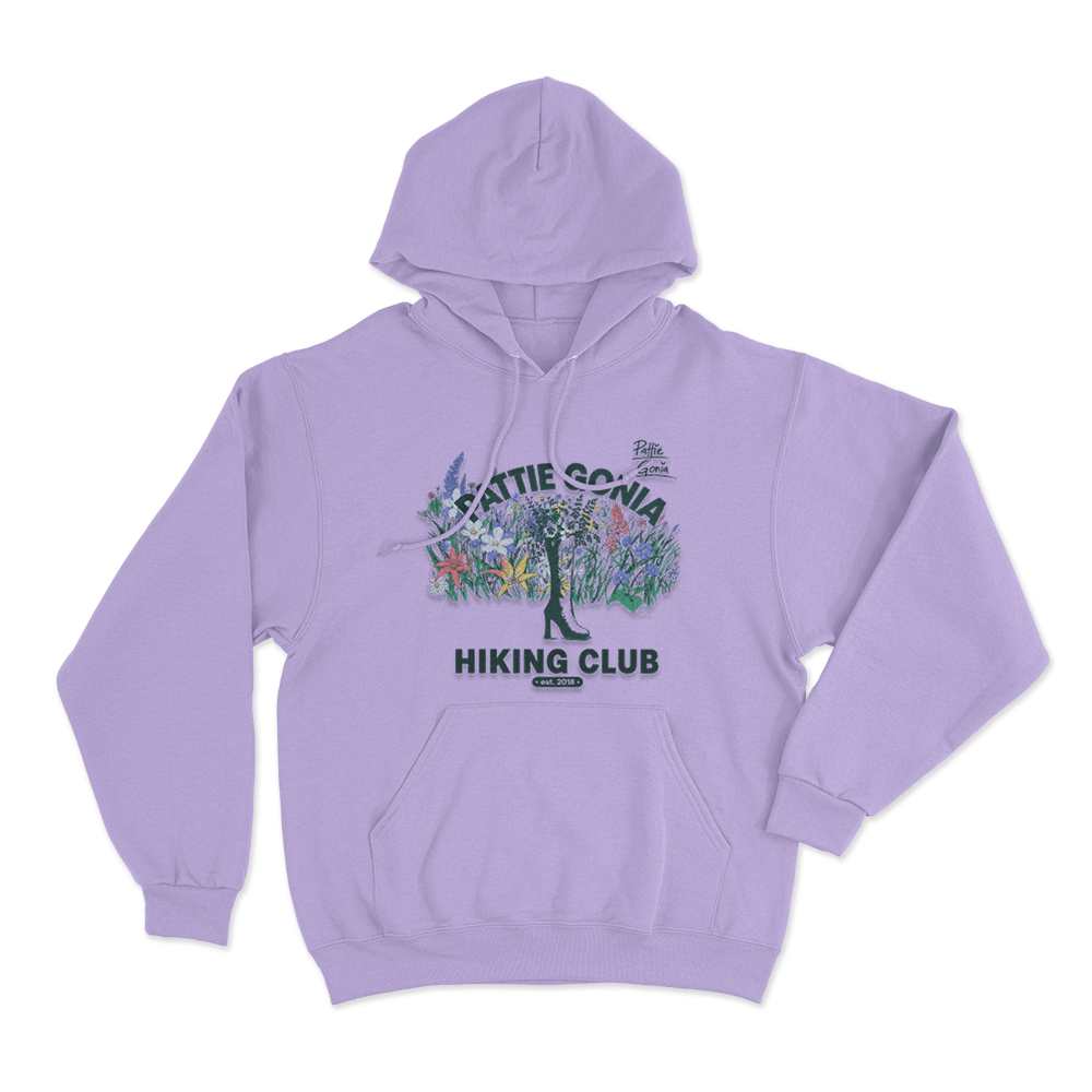 Pattie Gonia Floral Hiking Club Unisex Hoodie Purple Pattie Gonia Floral Hiking Club Unisex Hoodie Purple
