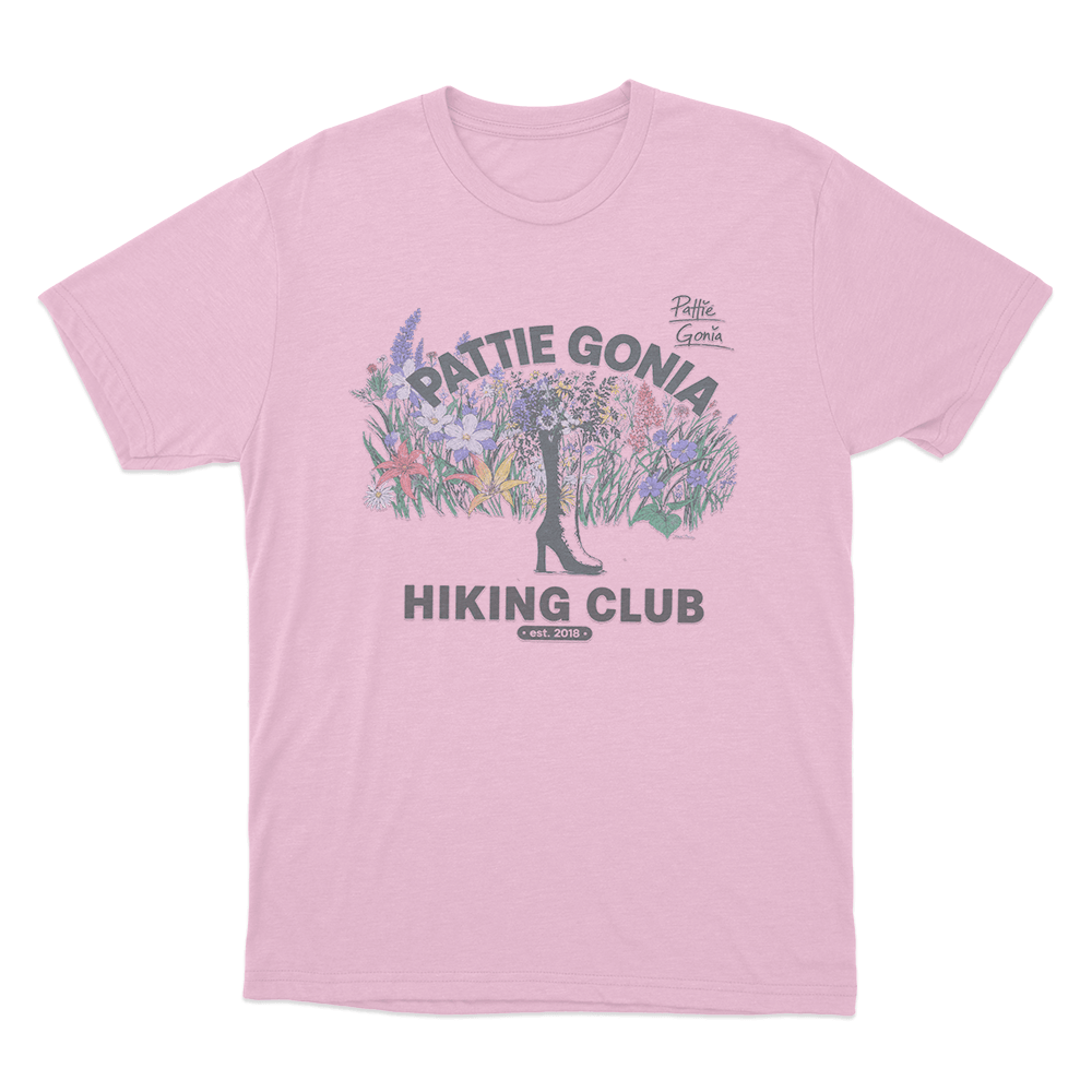 Pattie Gonia Floral Hiking Club Unisex T Shirt Pink Pattie Gonia Floral Hiking Club Unisex T Shirt Pink
