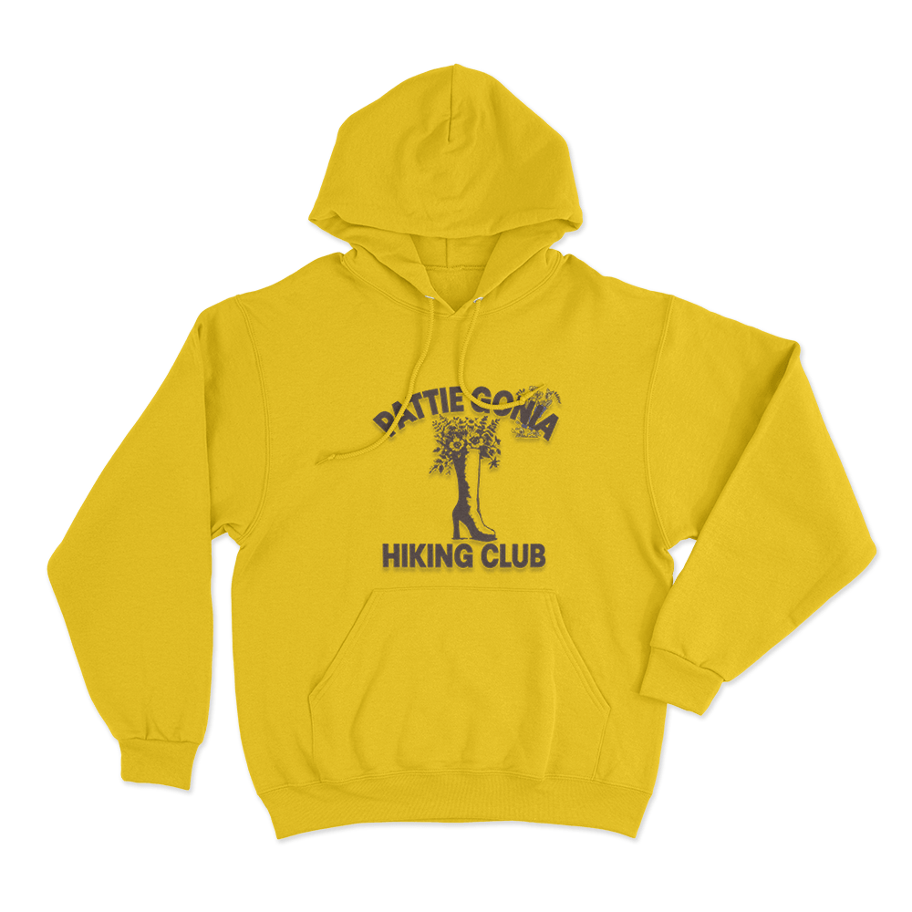 Pattie Gonia Hiking Club Unisex Hoodie Yellow Pattie Gonia Hiking Club Unisex Hoodie Yellow
