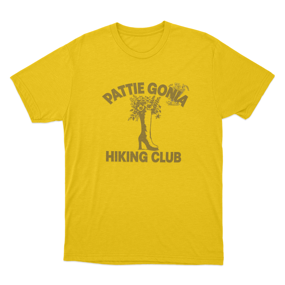 Pattie Gonia Hiking Club Unisex T Shirt Yellow Pattie Gonia Hiking Club Unisex T Shirt Yellow